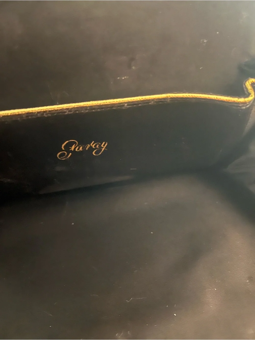 Vintage Black Velvet Top-Handle Evening Bag